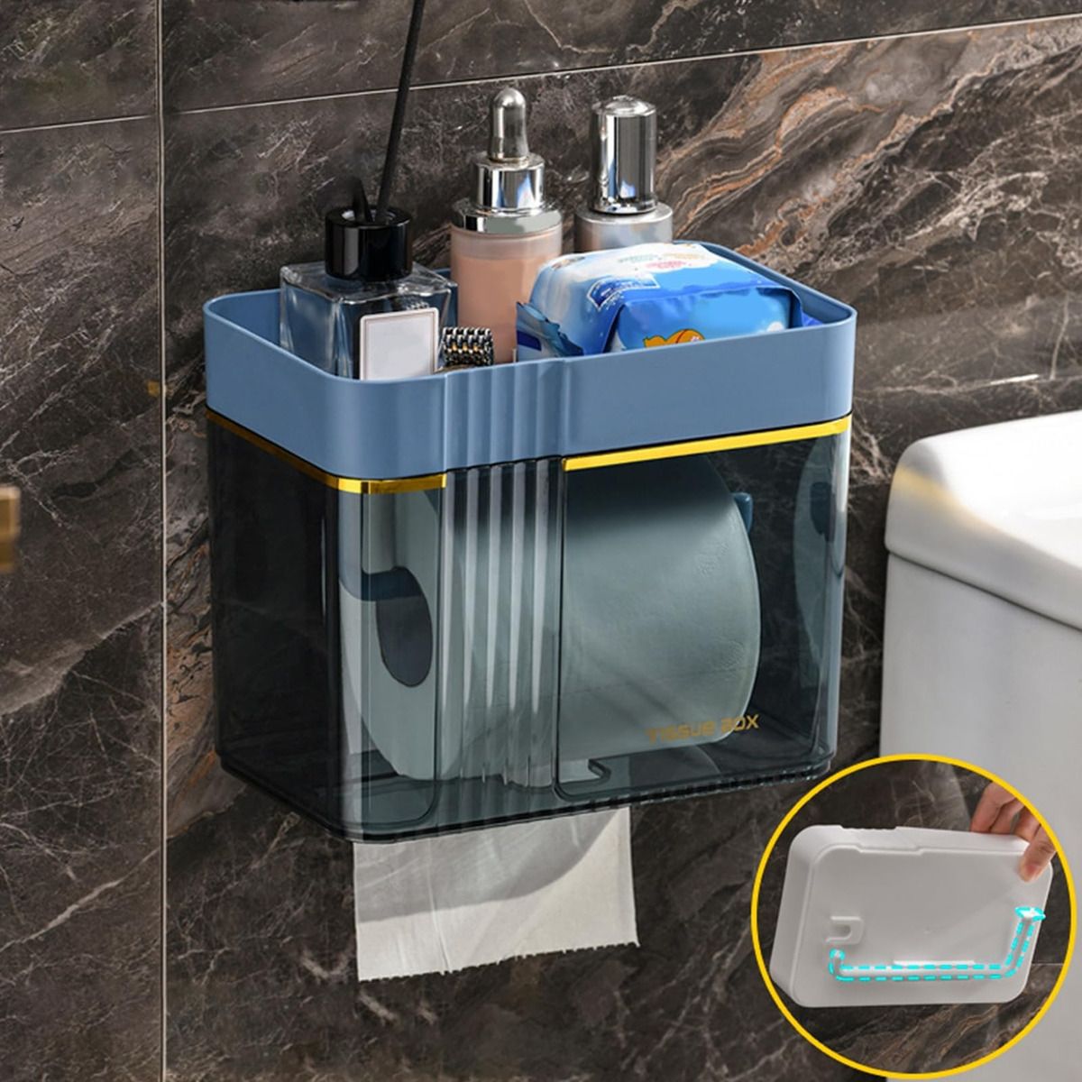 EDWINAYY - Dispensador De Papel Toalla Interfoliada Higiénico Acrílico