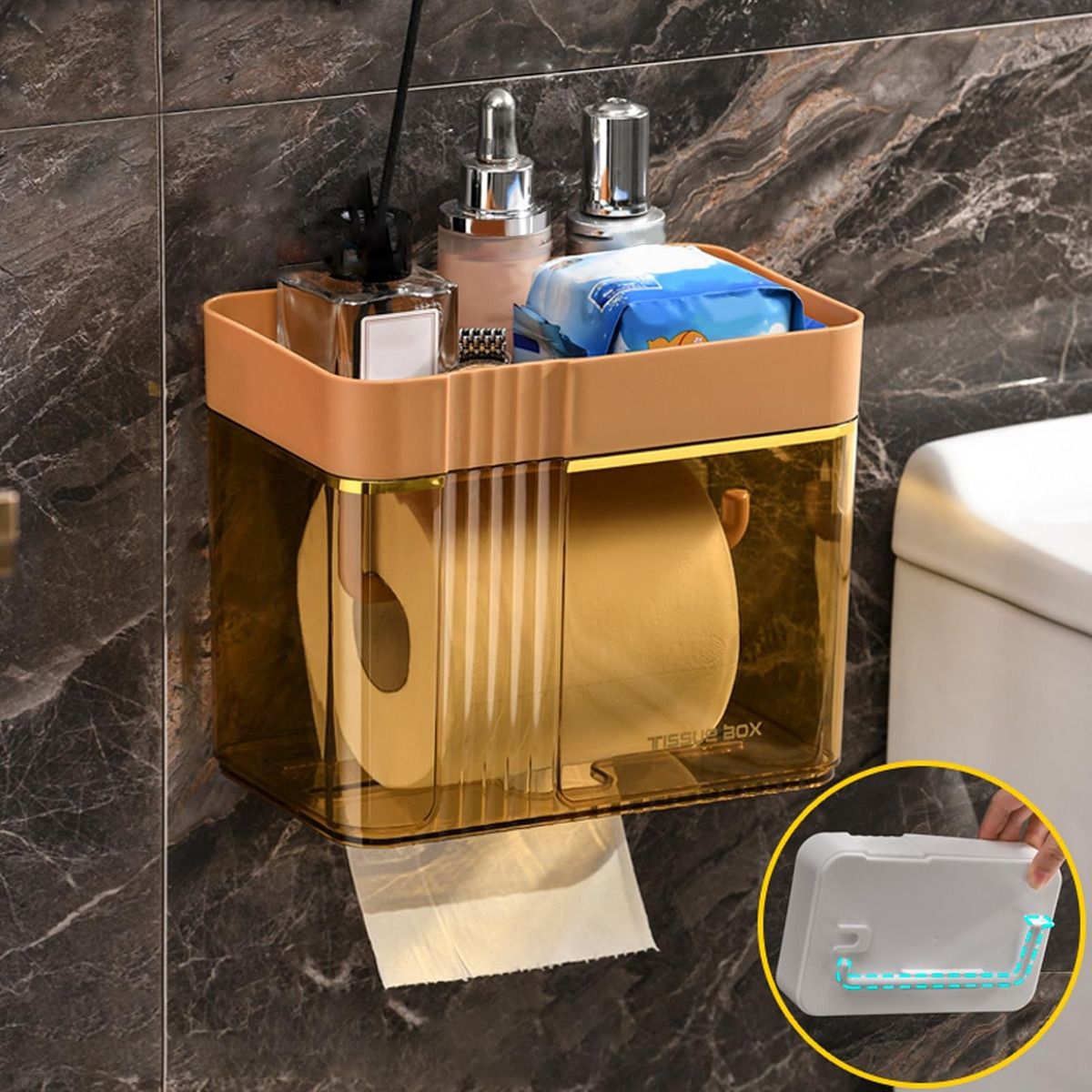 EDWINAYY - Dispensador De Papel Toalla Interfoliada Higiénico Acrílico