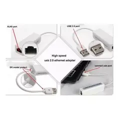 MALIK - Adaptador USB 2.0 a Ethernet RJ45, Conexión Estable