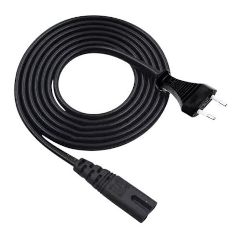 MALIK - Cable Tipo 8 C7 1.8mts - Cobre y Enchufe Nacional
