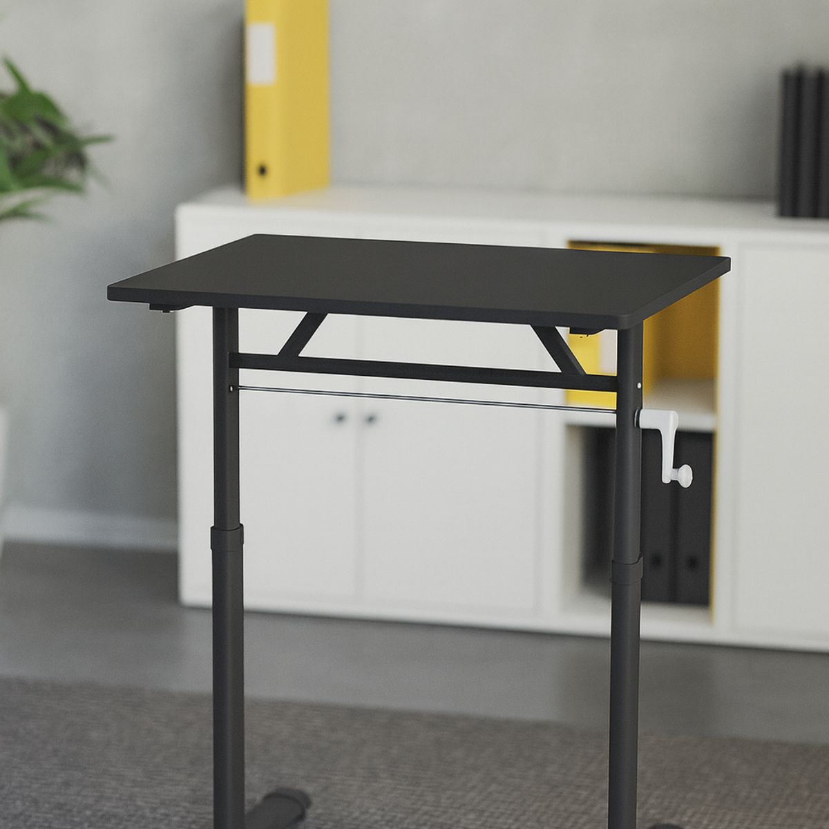 COSAS CASA - Escritorio con Altura Ajustable 100x60x63-86cm Funcional Tenerife Negro