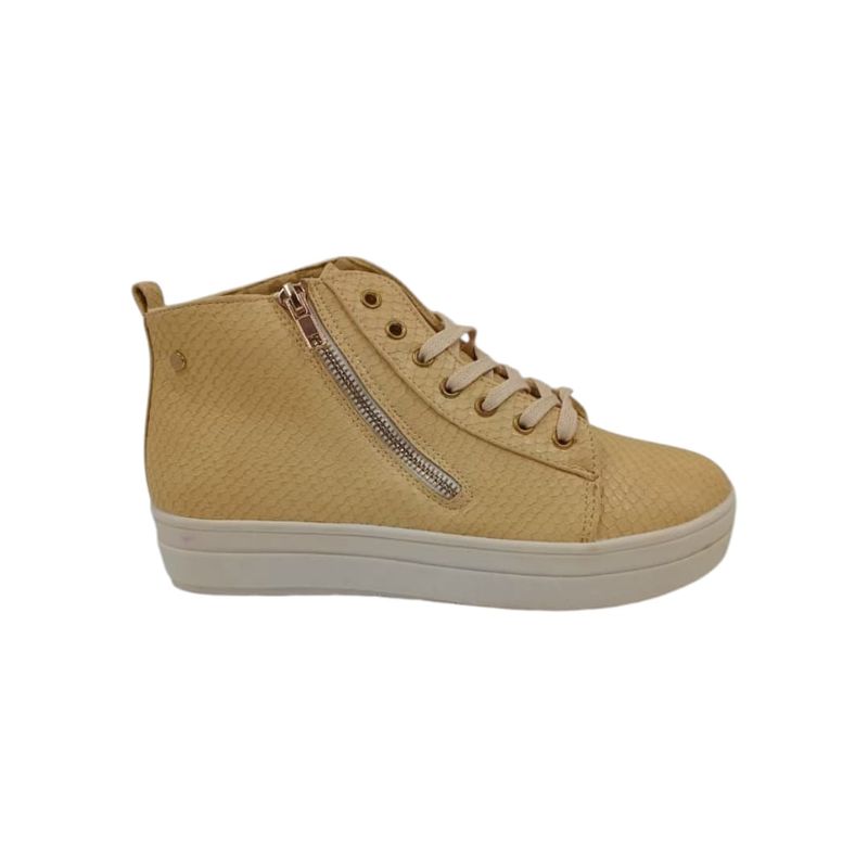 HERIEL - Zapatilla Camel Plataforma