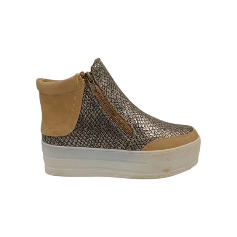 HERIEL - Zapatilla Camel Plataforma
