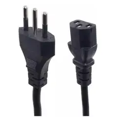 MALIK - Cable Cargador Monitor PC 1.8 m - Conector Estándar