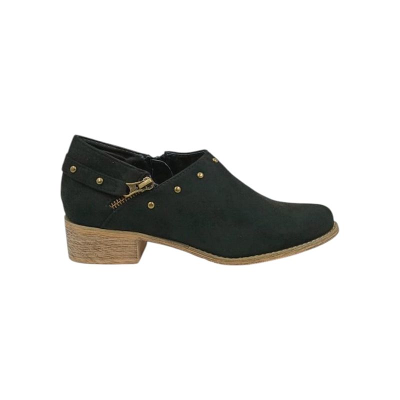 HERIEL - Zapato Negro Tachas Mujer