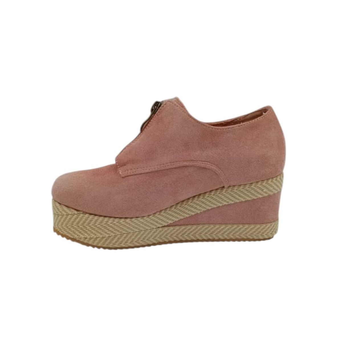 HERIEL - Zapato Panchita Rosa Gamuza