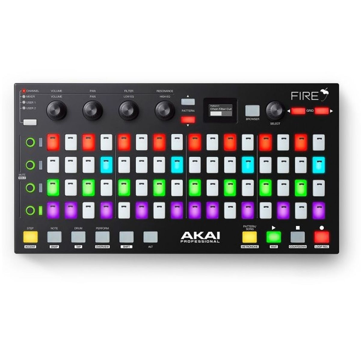 AKAI PROFESSIONAL - Controlador Midi Para Estudio Akai Fire Fl Studio
