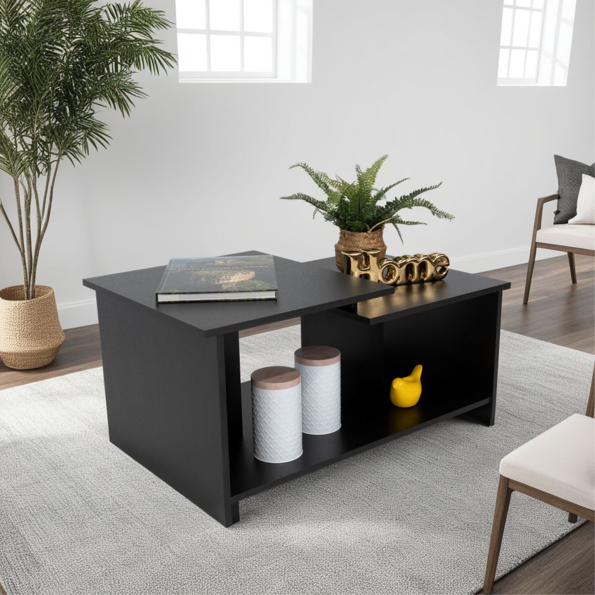 TUHOME - Mesa De Centro Wema 416x893x531 Cm Wengue