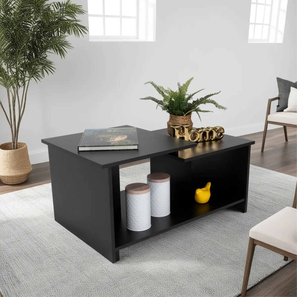 TUHOME - Mesa De Centro Wema 416x893x531 Cm Wengue