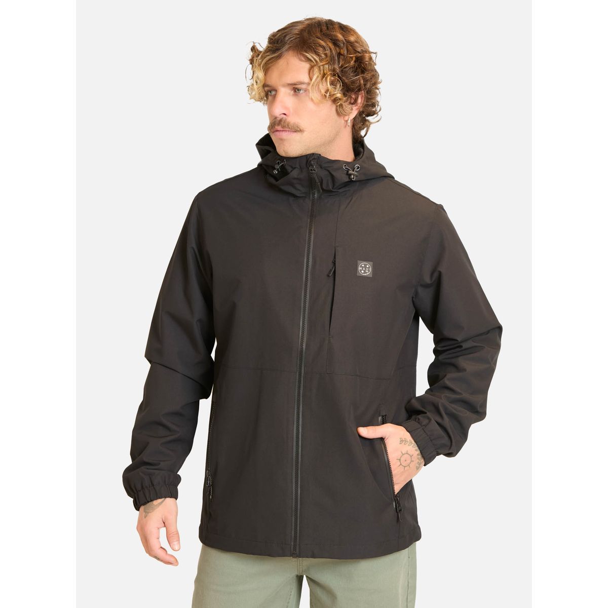 MAUI AND SONS - Cortaviento Riluna Negro Hombre Maui And Sons - Negro