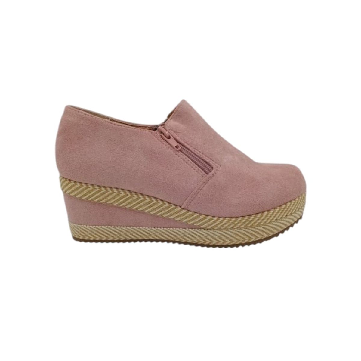 HERIEL - Zapato Panchita Rosa Gamuza