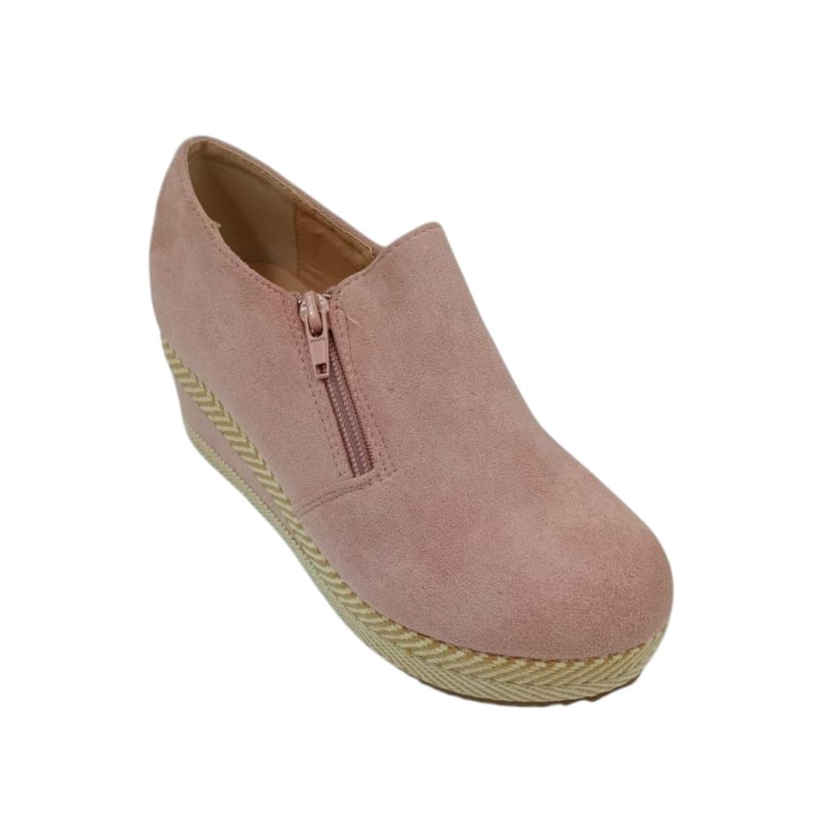 HERIEL - Zapato Panchita Rosa Gamuza