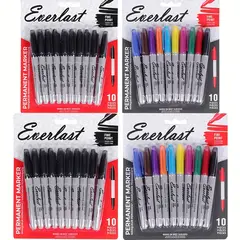 VATYERTY - 20 rotuladores permanentes de colores y 20 negros 4 juegos