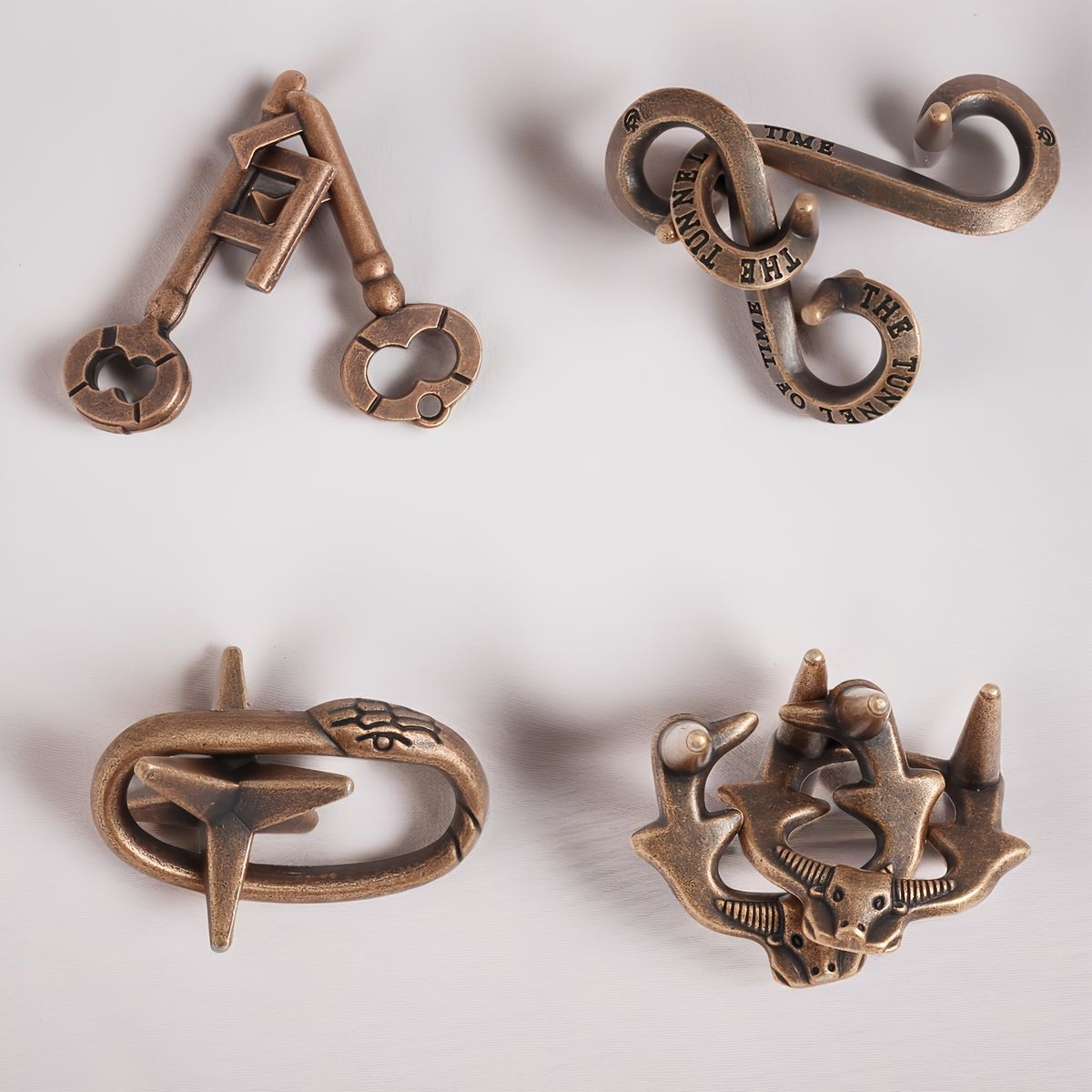 VATYERTY - 4 rompecabezas metálicos