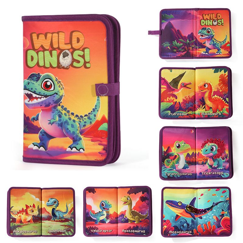 VATYERTY - Libro táctil de animales para niños Verde