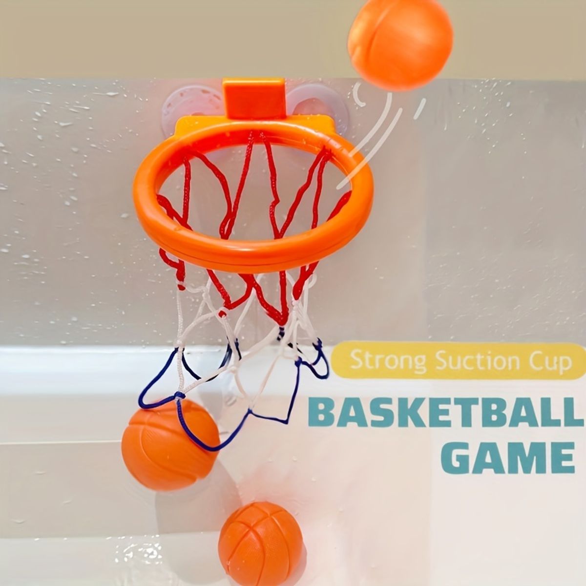 VATYERTY - Juguetes de baño mini aro de baloncesto para bañera