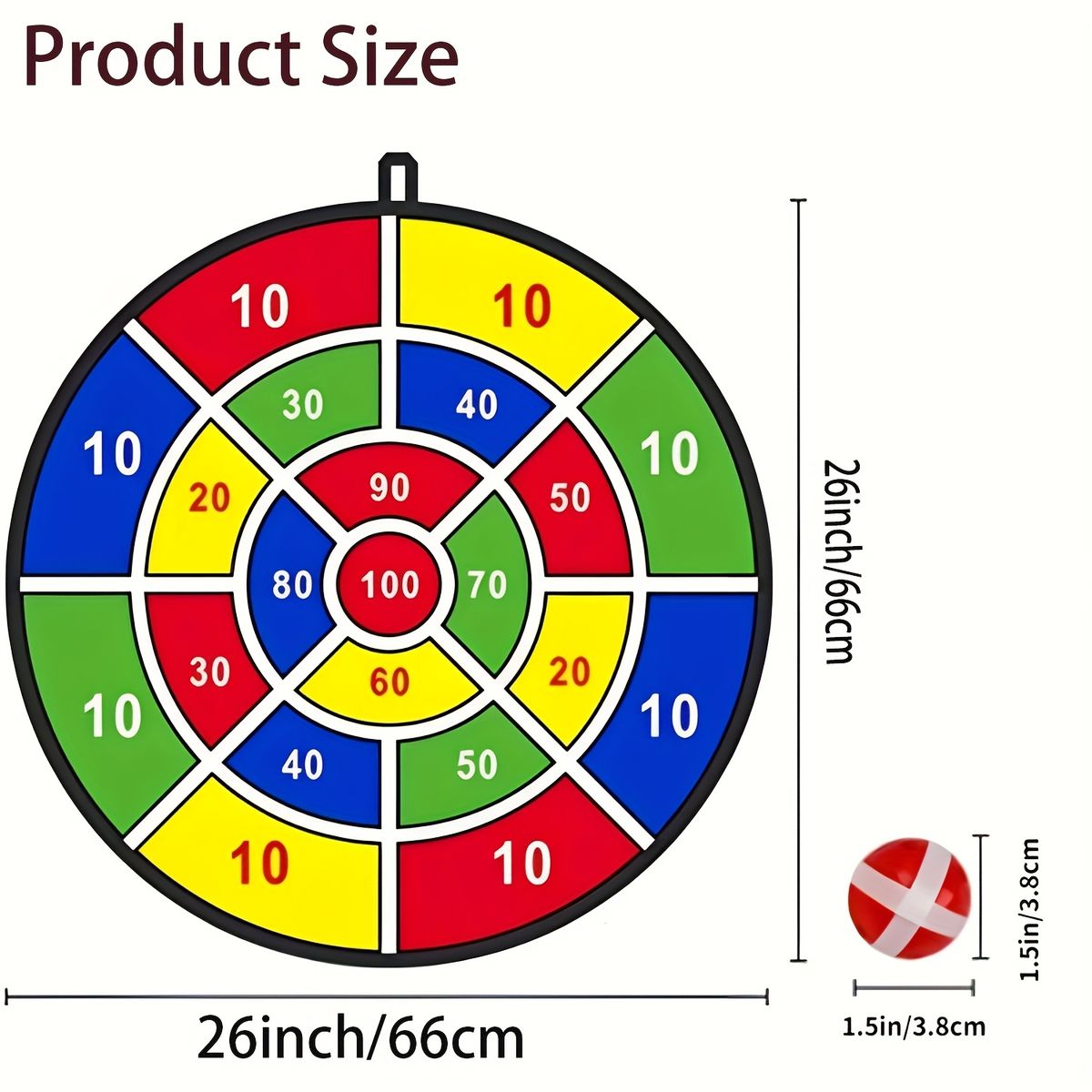 VATYERTY - Juego de 26 dardos para niños 12 bolas adhesivas