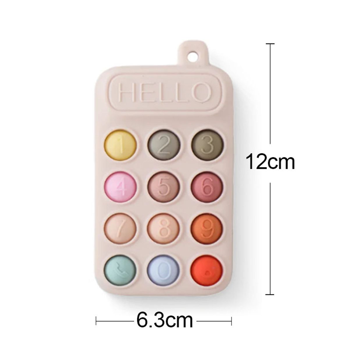 VATYERTY - Juguete de silicona morder forma teléfono móvil Color oscuro