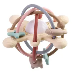 VATYERTY - Sonajero y mordedor sensorial con forma de campana silicona Color claro