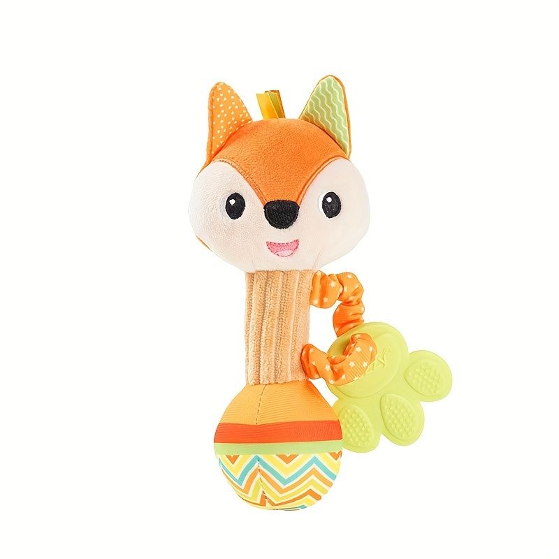 VATYERTY - Juguete de peluche suave con mordedor y sonajero bebé Multi