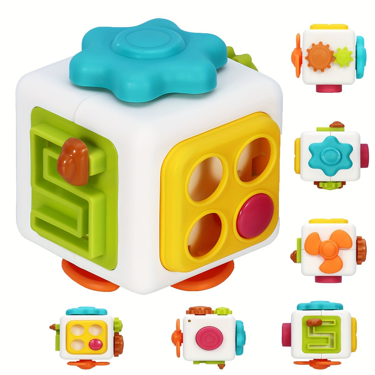 VATYERTY - Cubo de actividades sensoriales 6 en 1 para niños