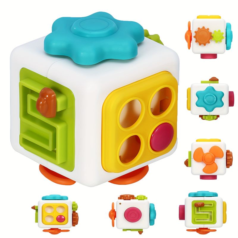 VATYERTY - Cubo de actividades sensoriales 6 en 1 para niños