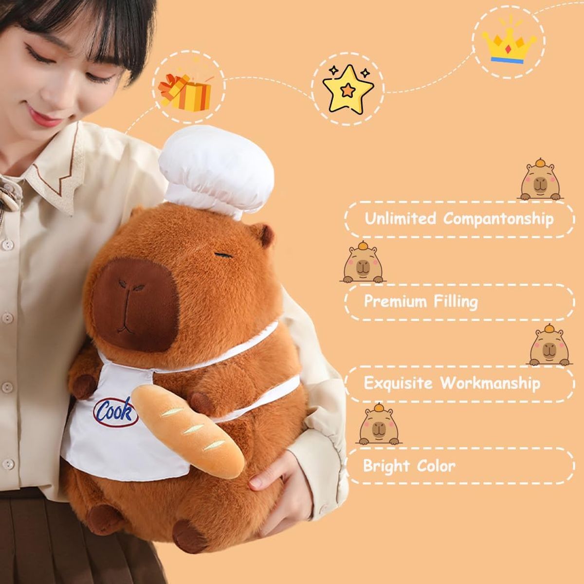 VATYERTY - capibara chef de dibujos animados