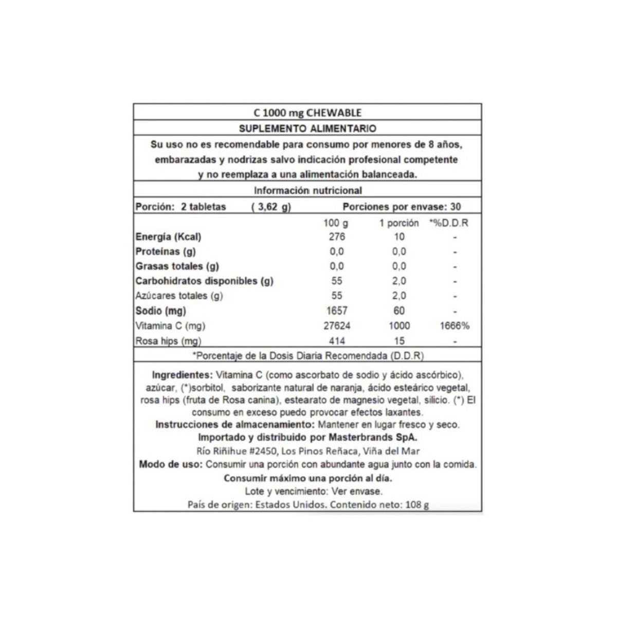 NATURE'S TRUTH - VITAMINA C 60 TABLETAS MASTICABLES 1000MG - NATURE'S TRUTH