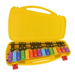 RMX - METALOFONO CROMÁTICO 25 NOTAS PBL COLOR -AMARILLO