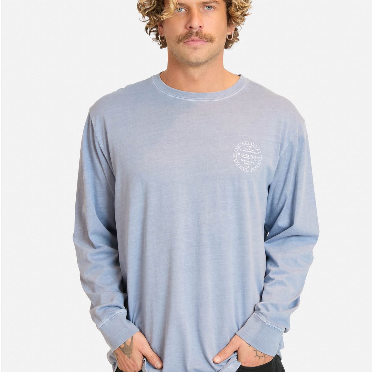 MAUI AND SONS - Polera ML Menoy Morado Hombre Maui And Sons - Morado