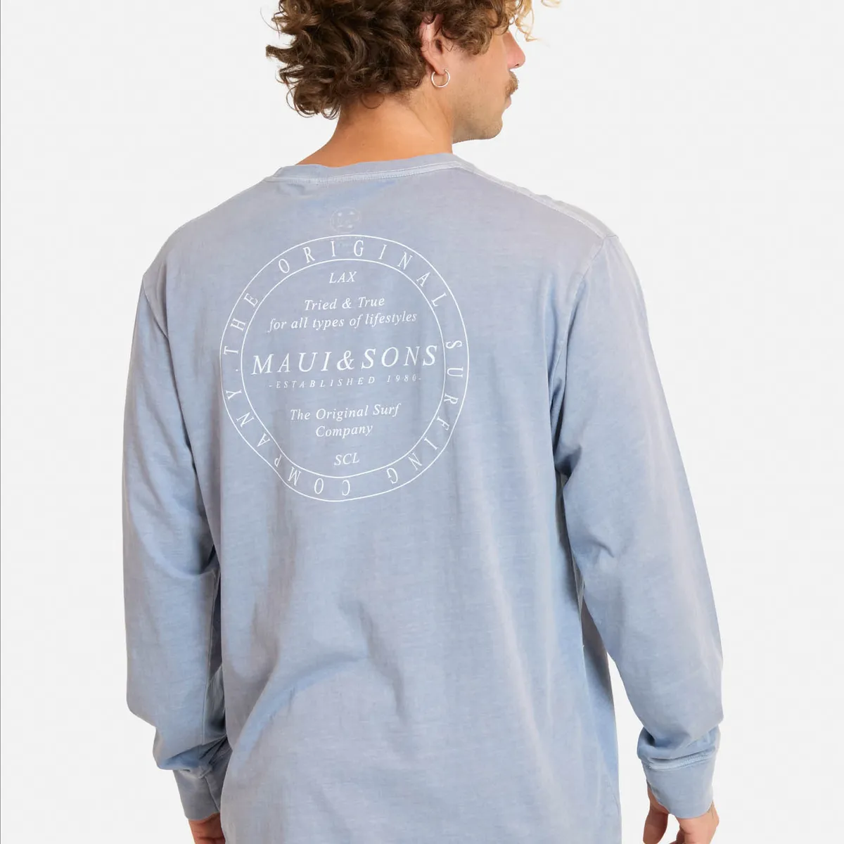 MAUI AND SONS - Polera ML Menoy Morado Hombre Maui And Sons - Morado