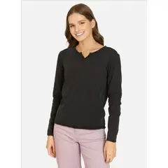 MAUI AND SONS - Polera ML Kalani Negro Mujer - Negro