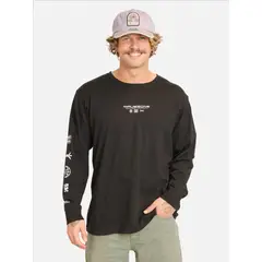 MAUI AND SONS - Polera ML Mopi Negro Hombre - Negro