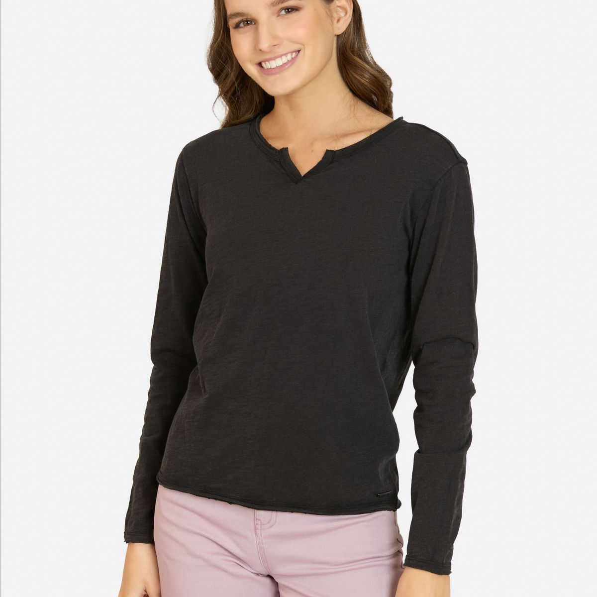 MAUI AND SONS - Polera ML Kalani Negro Mujer Maui And Sons - Negro