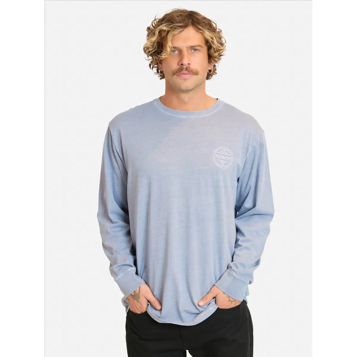 MAUI AND SONS - Polera ML Menoy Morado Hombre Maui And Sons - Morado
