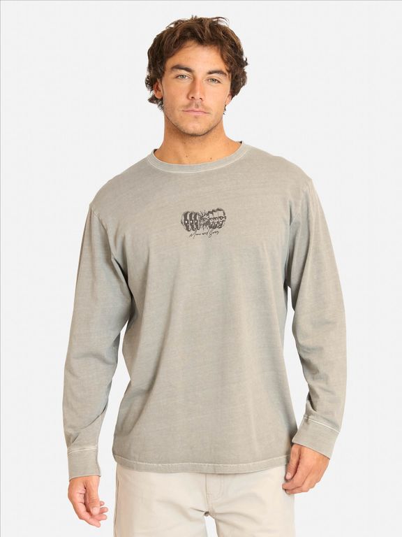 Polera ML Maviz Gris Hombre - Gris Gris S
