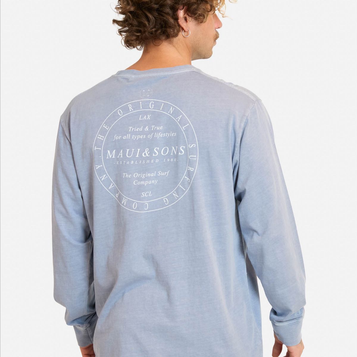 MAUI AND SONS - Polera ML Menoy Morado Hombre Maui And Sons - Morado