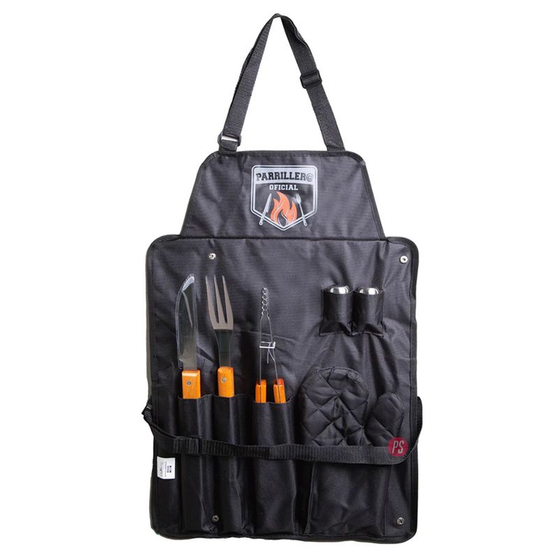 DORAL - Set Parrilla Full 7 Piezas Con Accesorios De Acero - PS
