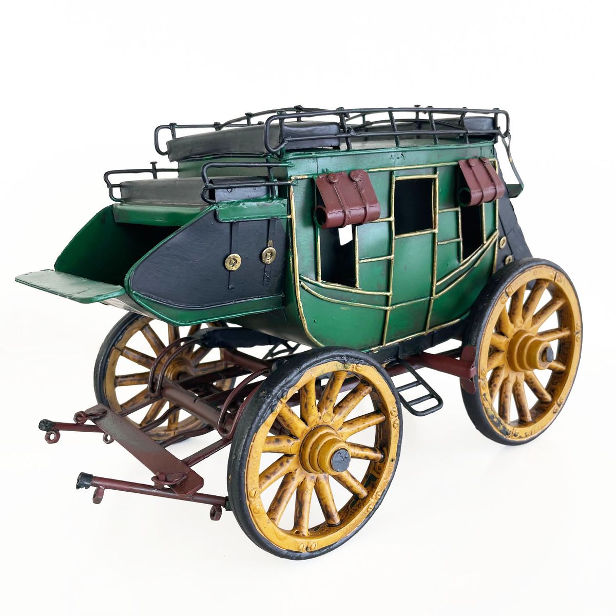 MONTREAL - Diligencia Carreta Carruaje Decoración Vintage En Metal Wagon