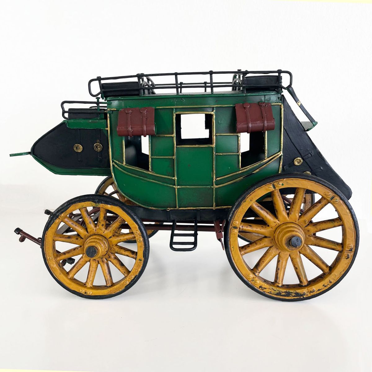 MONTREAL - Diligencia Carreta Carruaje Decoración Vintage En Metal Wagon