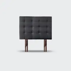 IVI HOME - Respaldo de cama 1,5 plazas Button Gris