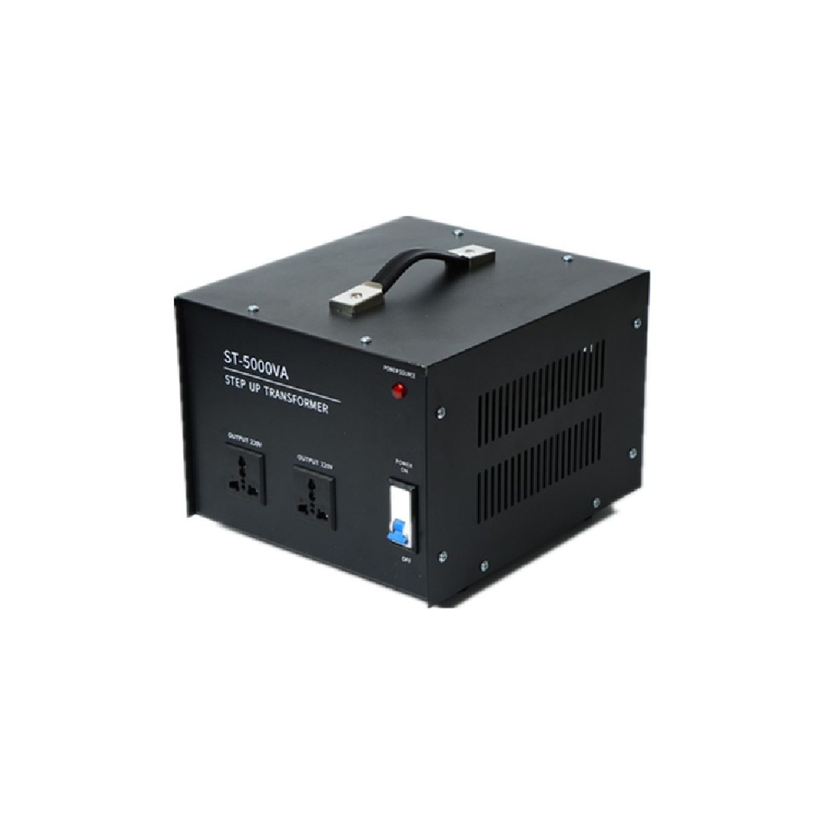 Transformador Voltaje 110v - 220v De 5000 Watts Color Negro, marca MUNDO MAGIA - Foto Principal