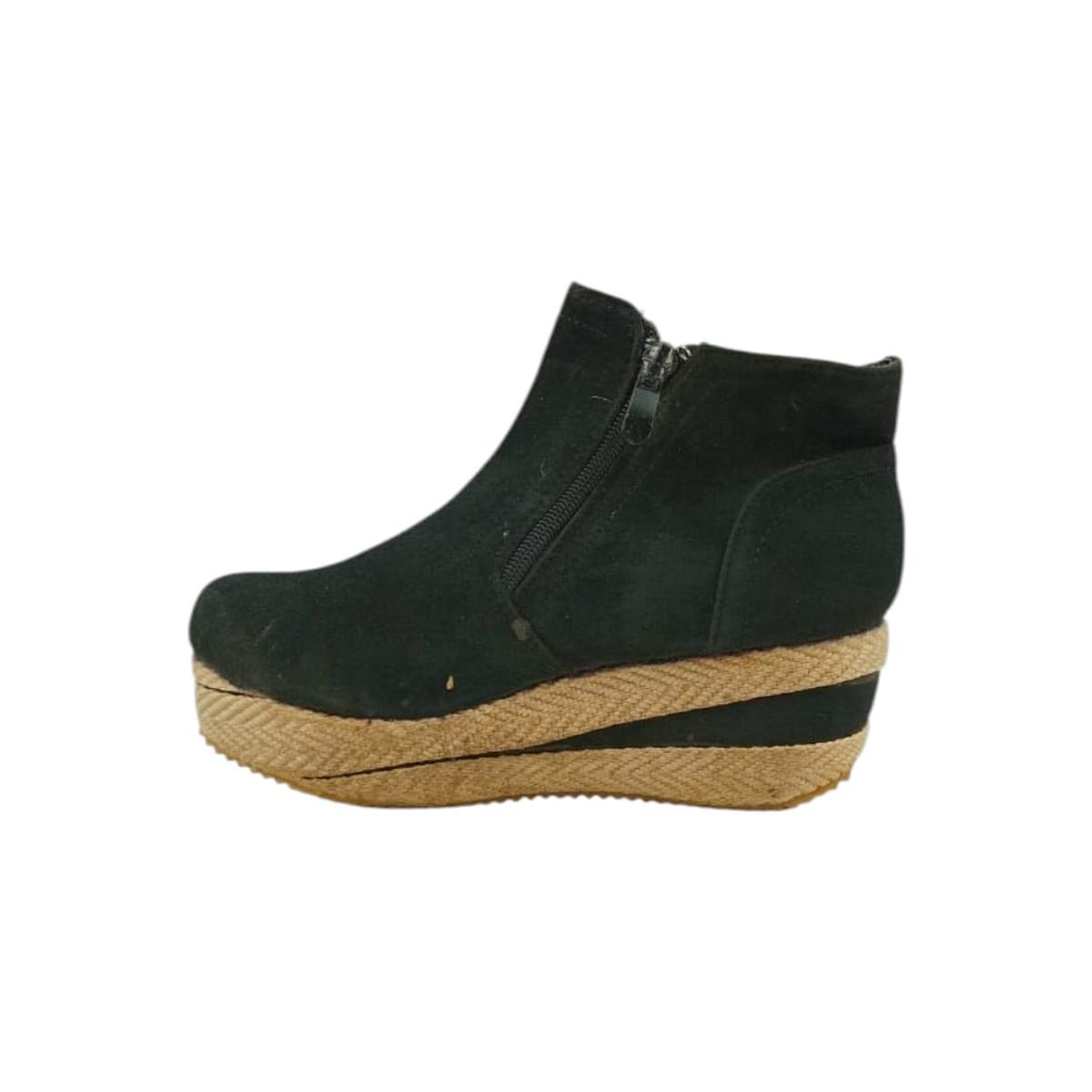 HERIEL - Zapato Panchita Negra Plataforma