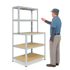 PROCHEF - Mesón de Trabajo Acero Galvanizado 100x60x180 cm.
