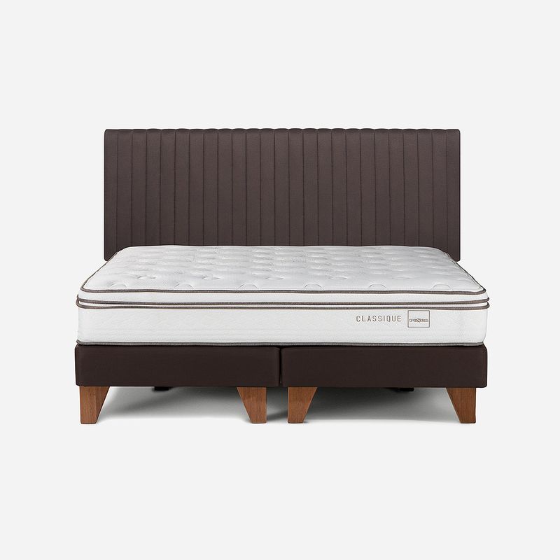 ROSEN - Cama Classique+ King + Respaldo Lucio