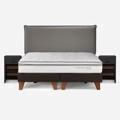 ROSEN - Cama Classique+ King + Muebles Maurice Grafito