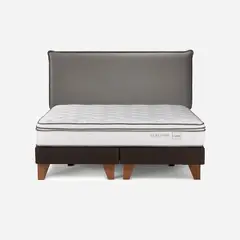 ROSEN - Cama Classique+ King + Respaldo Maurice Grafito