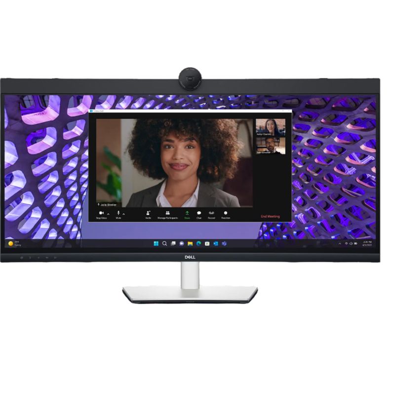 DELL - Monitor Curvo Dell 34 UWQHD IPS 60Hz con Cámara Web y Parlantes
