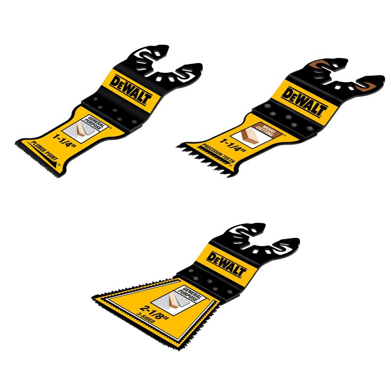 DEWALT - Set 3 cuchillas oscilantes DEWALT DWA423SET