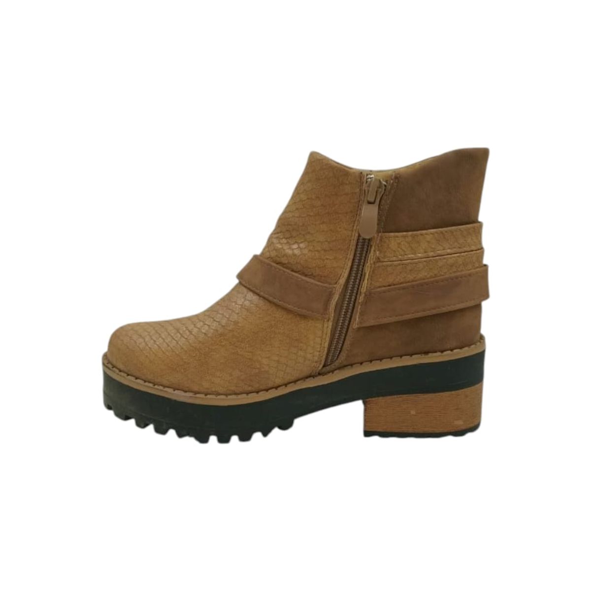 HERIEL - Botín Camel Plataforma Mujer